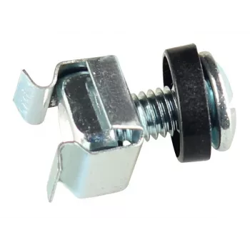 GETFORT Rack Mounting Kit 100 Pieces - M6 Screws, Cage Nuts, Washers - Black