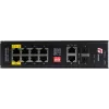 GETFORT GF-110-8PG-2G-2S Industrial PoE+ Switch, 8x PoE+ Gigabit + 2x Gigabit + 2x SFP, -40°C līdz 80°C