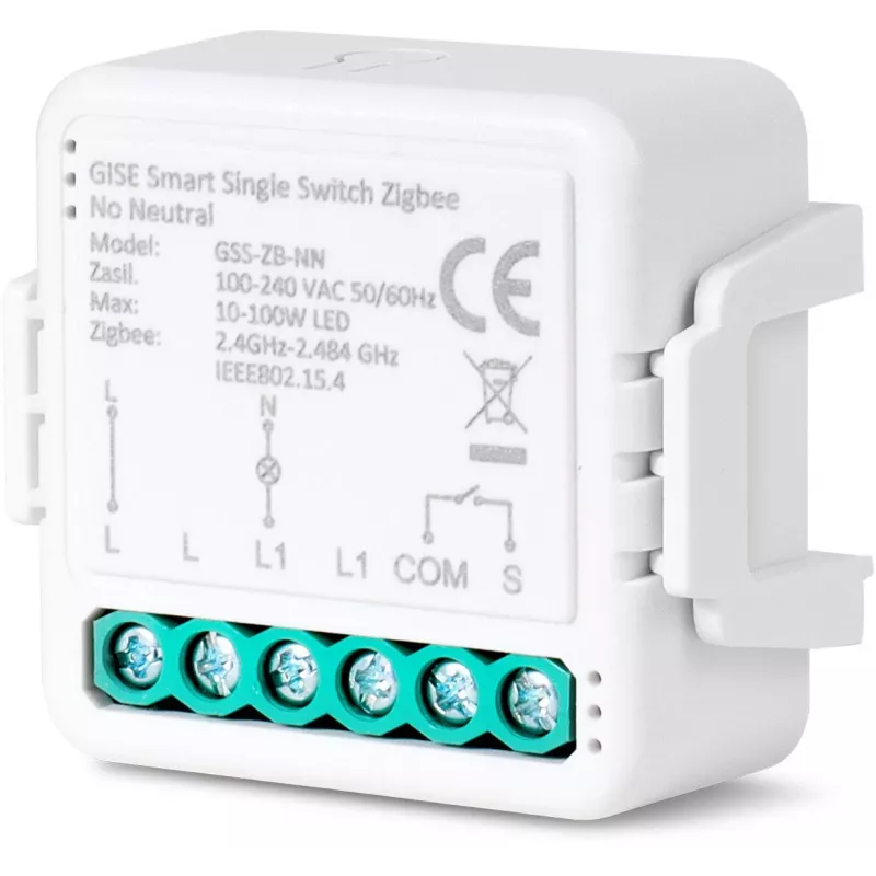 GISE Smart Single Relay Module (No Neutral) Zigbee Tuya GSS-ZB-NN