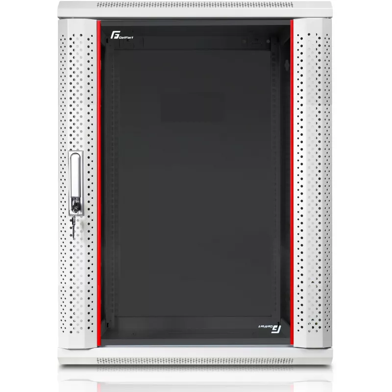 GETFORT 19 inch CALI 18U 600x600 sienas montāžas skapis, pelēks