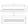 Getfort 3U 22x Schuko Strāvas Sadales Panelis 230V 16A 2m Kabelis Melns