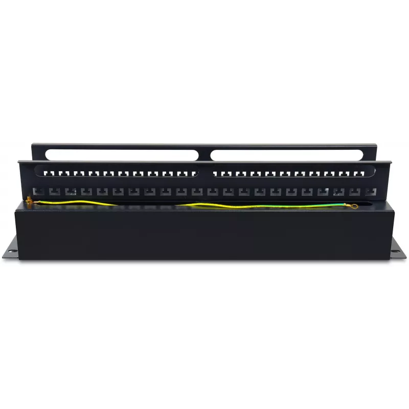 Getfort 3U 22x Schuko Strāvas Sadales Panelis 230V 16A 2m Kabelis Melns