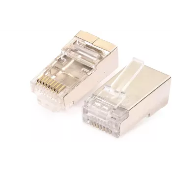 GETFORT RJ45 Cat.6 Shielded Connector 8P8C ar vadu vadotni (100 gab.)