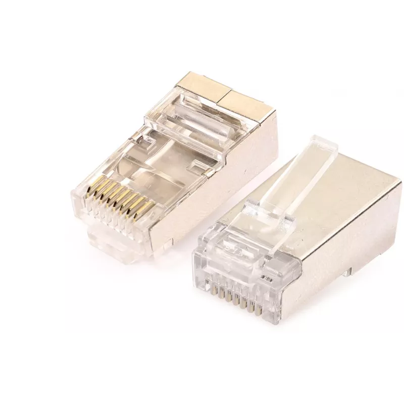 GETFORT RJ45 Cat.6 Shielded Connector 8P8C ar vadu vadotni (100 gab.)