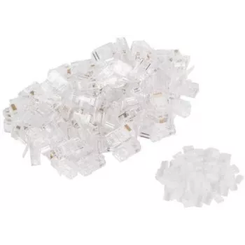GETFORT RJ45 Cat.6 8P8C UTP Modular Plug ar integrētu vadu vadotni (100 iepakojumā)