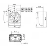 MITON MT-P203 Virsmas montāžas sadales kārba Balta ABS IP20 80x80x40mm