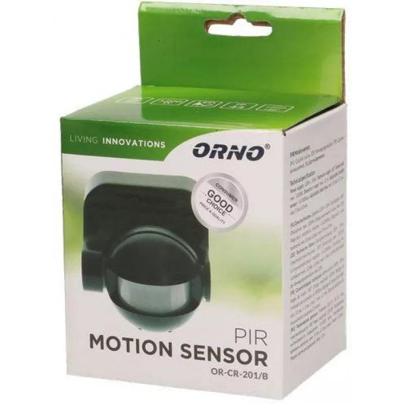 ORNO OR-CR-201/B PIR kustības sensors melns