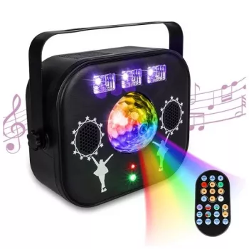 LIGHT4ME MULTIBOX Multi-Effect LED Globe Disco Laser
