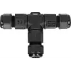 ORNO OR-AE-13602 T veida kabeļa savienotājs IP68, 3x4mm², 450V/25A, melns