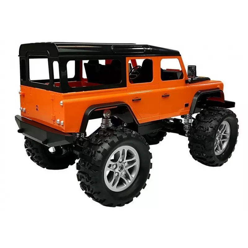 Double E Remote Controlled Car Land Rover Defender R/C Orange 1:14