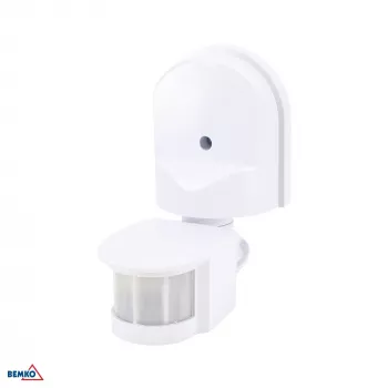 BEMKO PIR kustības sensors 1200W 180° Balts