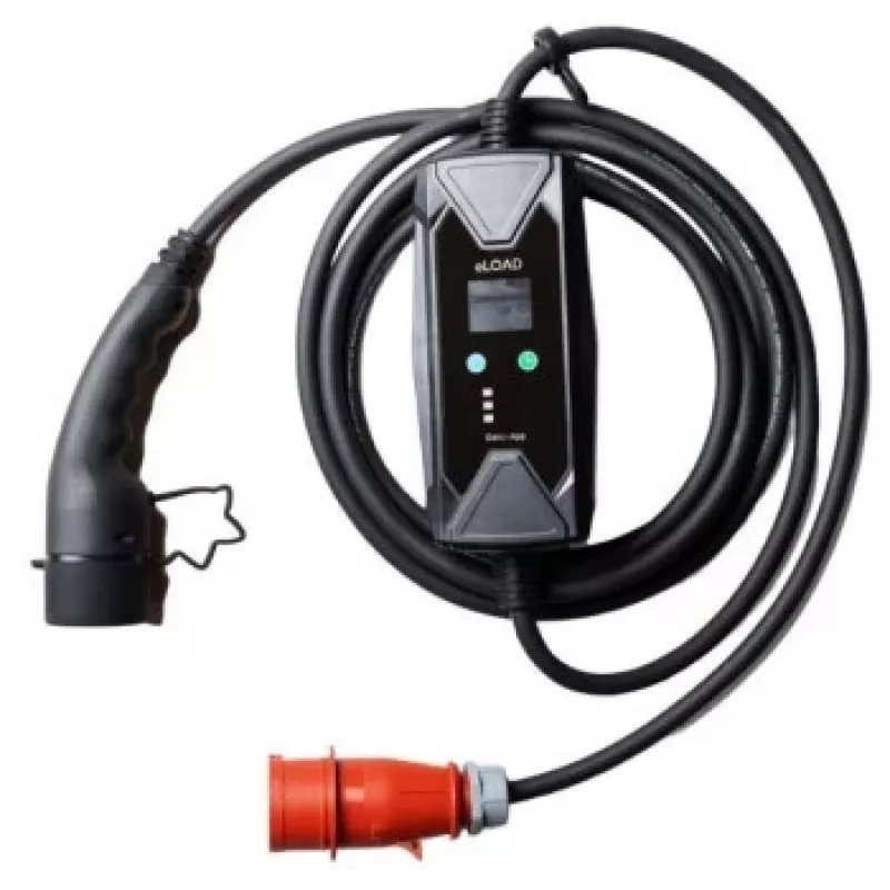 ELOAD TIE-EV16-P3-GEN2 11kW 3-Phase EV Charger with Remote Control, Type 2, 5m Cable, IP54