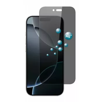 SCREENOR Rūdīta stikla privātuma ekrāna aizsargs Apple iPhone 17 Air (1 iepakojums) - 360° privātuma filtrs, 9H cietība, oleofobs pārklājums, 2.5D noapaļotas malas, bezburbuļu uzstādīšana