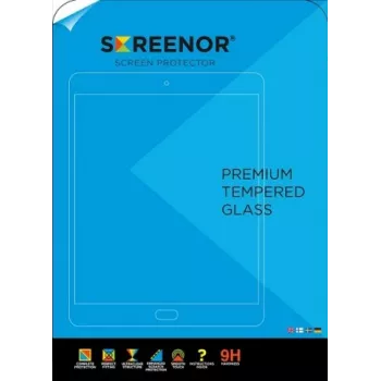 SCREENOR Rūdīta stikla ekrāna aizsargs Samsung Galaxy Tab A8 10.5 inch (2022) - 9H cietība, 2.5D noapaļotas malas, oleofobs pārklājums, pretpirkstu nospiedumiem, bez burbuļiem, caurspīdīgs