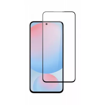 SCREENOR Rūdīta stikla ekrāna aizsargs Samsung Galaxy S25 FE, pilns pārklājums, 9H cietība, 0.33mm, oleofobs pārklājums, bez burbuļiem, 1 iepakojums