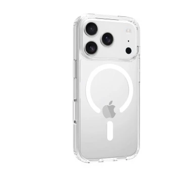 SCREENOR Bumper Case Apple iPhone 17 Pro, saderīgs ar MagSafe, caurspīdīgs