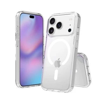 SCREENOR Bumper Case Apple iPhone 17 Pro, saderīgs ar MagSafe, caurspīdīgs