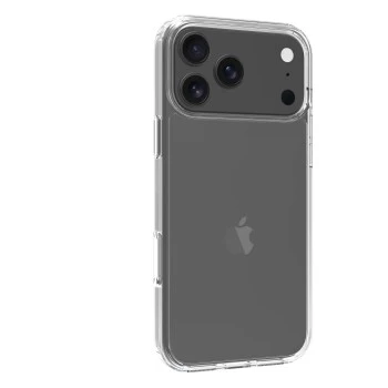 SCREENOR Bumper Case Apple iPhone 17 Pro Max, caurspīdīgs dzidrs TPU, triecienu absorbējošs, pret dzeltēšanu, plāns profils