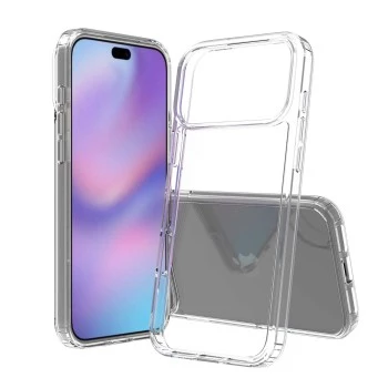SCREENOR Bumper Case Apple iPhone 17 Pro Max, caurspīdīgs dzidrs TPU, triecienu absorbējošs, pret dzeltēšanu, plāns profils
