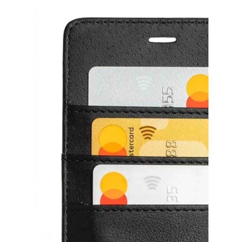 SCREENOR SMART Motorola G55 Folio Wallet Case Black