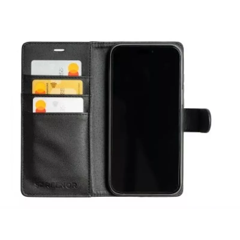 SCREENOR SMART Motorola G55 Folio Wallet Case Black
