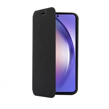 SCREENOR CLEVER Galaxy A54 5G maciņš ar vāciņu Melns