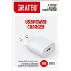GRATEQ AJOS Lādētājs USB-A 12W Balts