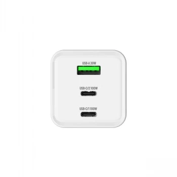 GRATEQ HALTI GaN PD/PPS 2xUSB-C/1xUSB-A 100W Wall Charger Black
