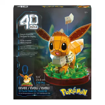 SPINMASTER 4D Build - Pokémon Eevee 3D Puzzle Model Kit (83 gabali)