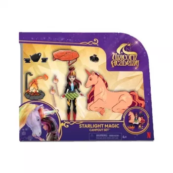 SPINMASTER Unicorn Academy - Cinders Campfire Set (ar Valentīnu, Cinderu un aksesuāriem)