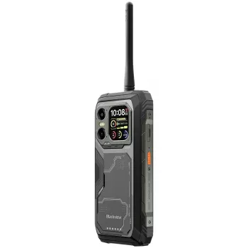 Blackview XPLORE 1 Walkie-talkie 22km 5G Rugged Phone 6.78-inch FHD 2460x1080 120Hz+2.01-inch 296x240 12+256GB MTK Dimensity 7050 octa-core 2.4Ghz Cam 50+64MP+20MP Night Vision 20000mAh NFC Gorilla Glass 5 Android 15 MIL-STD Black