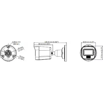 Hikvision DS-2CE16K0T-LPFS 3K 4-in-1 Bullet Camera ar 2.8mm objektīvu un balto gaismu