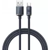 Baseus Crystal Shine USB-A uz USB-C kabelis 1,2m 100W 6A QC 3.0 Pīts neilons Melns