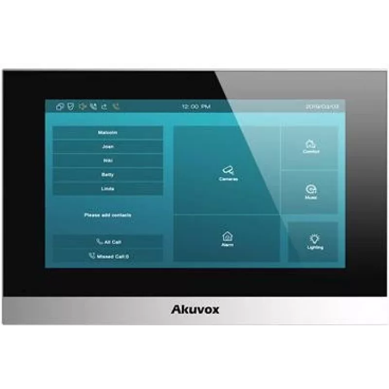 Akuvox C313W Sudraba 7 collu skārienekrāna video durvju telefona monitors