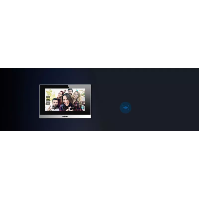 Akuvox C313W Sudraba 7 collu skārienekrāna video durvju telefona monitors