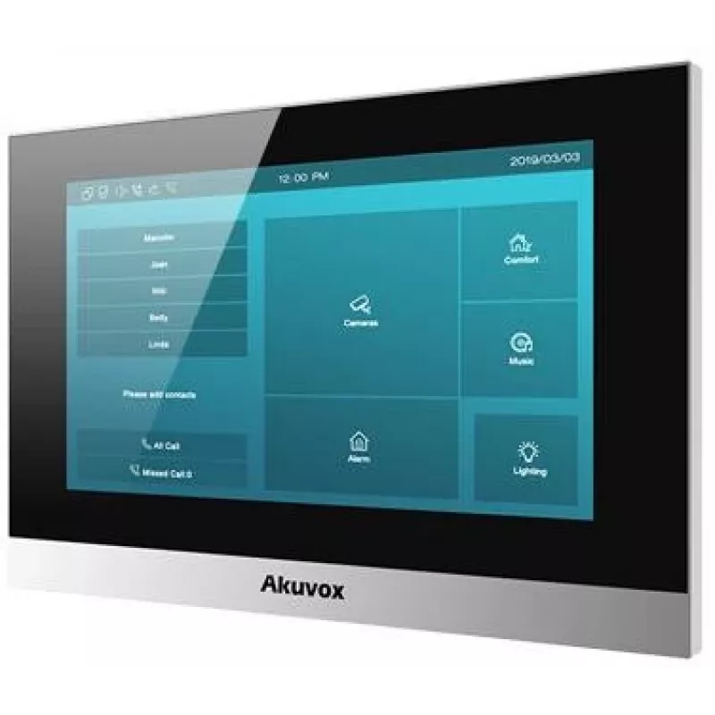 Akuvox C313W Sudraba 7 collu skārienekrāna video durvju telefona monitors
