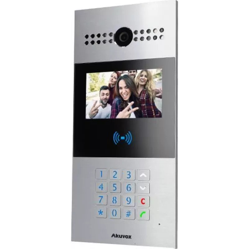 AKUVOX AKV-R28A IP durvju panelis ar 7 collu skārienekrānu, sejas atpazīšanu un PoE