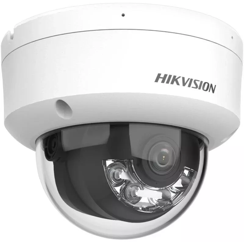 Hikvision DS-2CD2143G2-LI(2.8mm) PL 4MP AcuSense kupola IP kamera ar 2.8 mm objektīvu, balto gaismu un IR