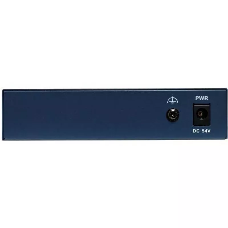 Hikvision DS-3D504TP-A Nepārvaldāms industriālais PoE slēdzis, 4 PoE+ porti, 1 SFP augšupielāde, 60W budžets