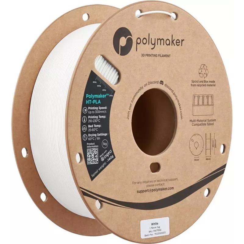 Polymaker HT-PLA 1.75mm White 1kg
