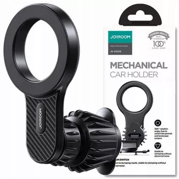 Joyroom JR-ZS355 MagSafe magnētiskais auto turētājs iPhone, ventilācijas atveres klips, melns