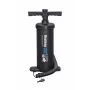 Bestway 37 cm Double Action Hand Pump ar 3 sprauslām - Melns/Dzeltens