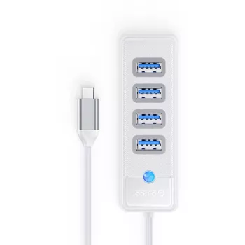ORICO PW4U-C3-015-WH-EP USB-C Hub 4x USB-A 3.2 Gen 1 White