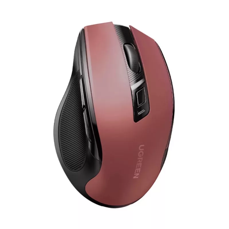 UGREEN MU006 Bezvadu optiskā pele 2.4GHz / Bluetooth 5.0 4000 DPI - Sarkana