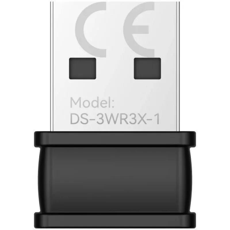 Hikvision DS-3WR3X-1 USB bezvadu adapteris 300 Mbps 2.4 GHz