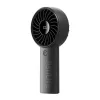 JISULIFE Handheld Fan 4 Black - Pārnēsājams USB uzlādējams mini ventilators ar 3 ātrumiem, salokāms dizains