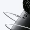 JISULIFE Handheld Fan 4 Black - Pārnēsājams USB uzlādējams mini ventilators ar 3 ātrumiem, salokāms dizains