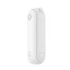 JISULIFE Handheld Fan 8 White Portable USB Fan with Power Bank 2000mAh and Flashlight