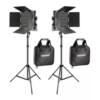 NEEWER 660 Bi-Color LED Video Light Kit (2 Lamps, 40W, 3200-5600K)