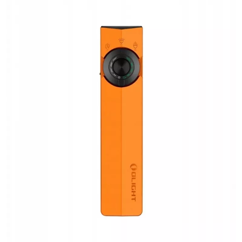 OLight ArkPro Class 1 Orange Cool White LED Flashlight with Strobe Mode UV Light